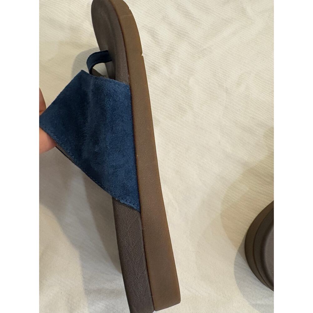 Revitalign Women's Sandbridge Arch Support Slides Marine Blue Microsuede 10B - Picture 11 of 12